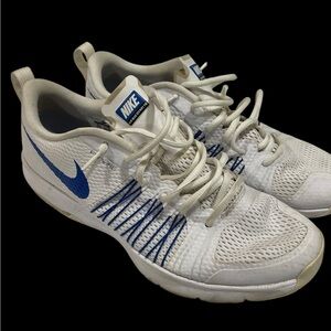Nike White and Blue Sneakers FireWire